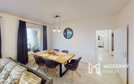 Predaj útulného zariadeného 3-izb. bytu s veľkou terasou