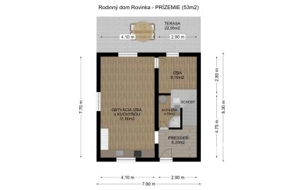 REZERVOVANÉ: Na predaj kompletne zariadený 5-izbový rodinný dom v Rovinke