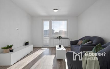 Na prenájom priestranný, moderný 2-izbový byt na Riazanskej ulici v Bratislave