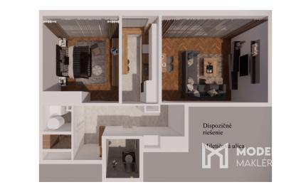 ZNÍŽENÁ CENA:Na predaj 2-izbový byt s loggiou na Miletičovej ulici v Bratislave