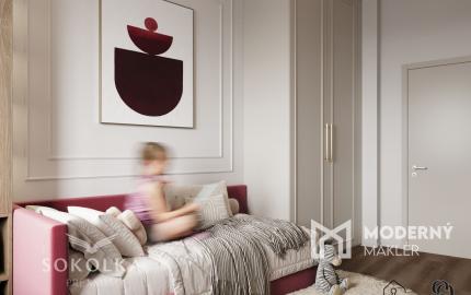 SOKOLKA Na predaj unikátny 3-izbový byt č. 1.02.A vo Zvolene