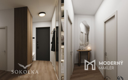 SOKOLKA Na predaj unikátny 3-izbový byt č. 1.02.A vo Zvolene