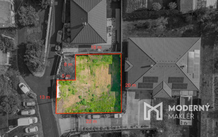 REZERVOVANÉ:Na predaj pozemok so stavebným povolením a projektom k rodinnému domu v obci Vysoká pri Morave