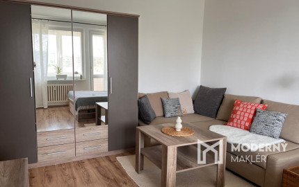 Na prenájom pekný 1-izbový byt s veľkou loggiou v obľúbenej časti Dúbravky