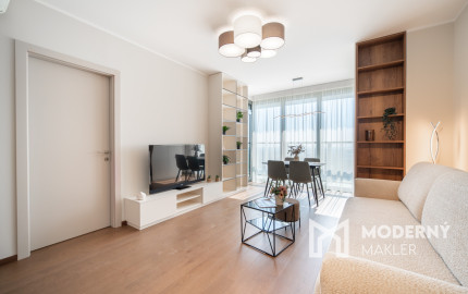 Na prenájom 2-izbový byt so šatníkom v Eurovea Tower – Bratislava