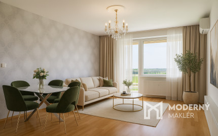 Na predaj priestranný 2-izbový byt s garážovým parkovacím státim v Záhorskej Bystrici