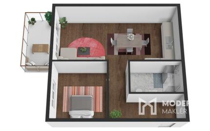 REZERVOVANÉ: Na predaj moderný 2-izbový byt v Kostolišti