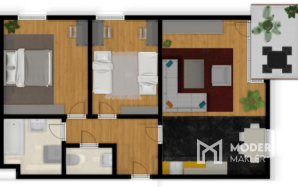 REZERVOVANÉ: Na predaj 3-izbový byt s parkovacím státím v Rajke