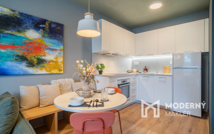 REZERVOVANÉ: Na predaj dizajnový 2-izbový byt v projekte NUPPU