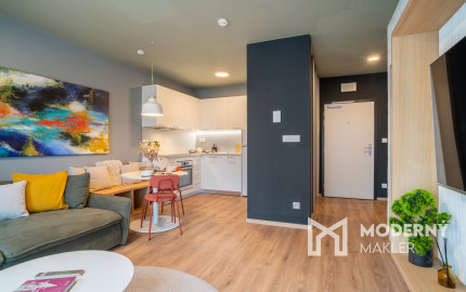 REZERVOVANÉ: Na predaj dizajnový 2-izbový byt v projekte NUPPU