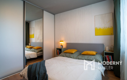 REZERVOVANÉ: Na predaj dizajnový 2-izbový byt v projekte NUPPU
