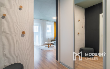 REZERVOVANÉ: Na predaj dizajnový 2-izbový byt v projekte NUPPU