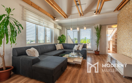 Na prenájom kompletne zariadený 4-izbový podkrovný byt v Ivanke pri Dunaji