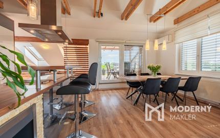 Na prenájom kompletne zariadený 4-izbový podkrovný byt v Ivanke pri Dunaji