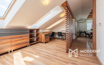 Na prenájom kompletne zariadený 4-izbový podkrovný byt v Ivanke pri Dunaji
