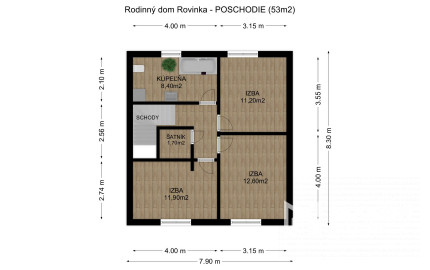 REZERVOVANÉ - Na predaj 5-izbový rodinný dom v Rovinke