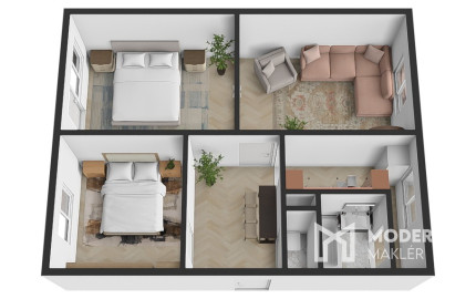 Na predaj príjemný 3-izbový byt v meste Malacky