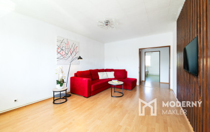 Na predaj čiastočne zariadený 3-izbový byt v Kálnici