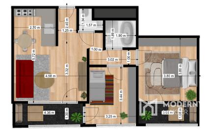 REZERVOVANÉ: Na predaj 3-izbový byt v modernej novostavbe Prúdy v Trnave