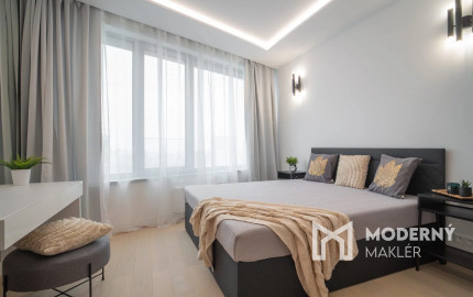 Na prenájom štýlový 3-izbový byt v SKYPARK RESIDENCE s panoramatickým výhľadom