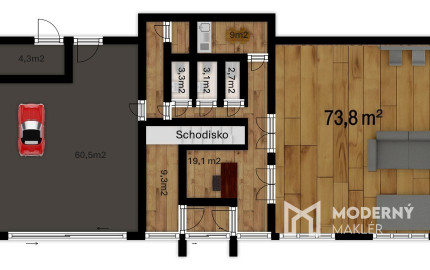 Na prenájom jedno podlažie polyfunkcie na Zavarskej ulici v Trnave