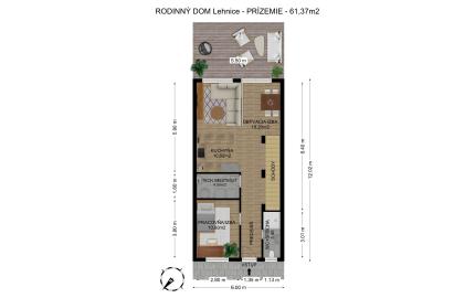 Na predaj 4 izbová bytová jednotka v dvojdome v Lehniciach