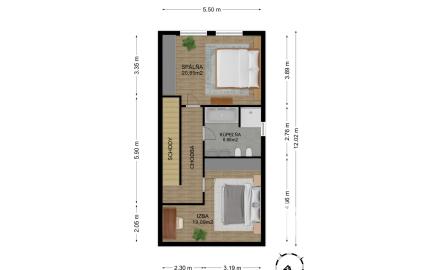 Predaj 4-izbová bytová jednotka v dvojdome v Lehniciach