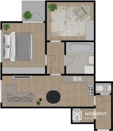 Na predaj moderný 3-izbový byt vo výbornej lokalite Serede