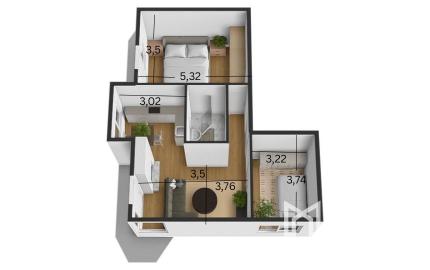 Na predaj 3-izbový byt v obci Trenčianske Stankovce