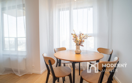 Na prenájom exkluzívny 2-izbový byt s výhľadom na Bratislavu v novej Klingerke