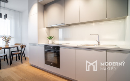 Na prenájom exkluzívny 2-izbový byt s výhľadom na Bratislavu v novej Klingerke