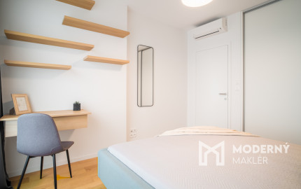 Na prenájom exkluzívny 2-izbový byt s výhľadom na Bratislavu v novej Klingerke