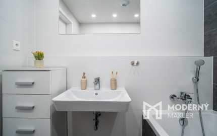 Na prenájom exkluzívny 2-izbový byt s výhľadom na Bratislavu v novej Klingerke