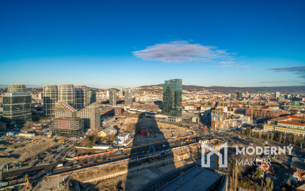 Na prenájom exkluzívny 2-izbový byt s výhľadom na Bratislavu v novej Klingerke