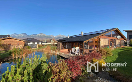 Na predaj dom snov–rodinné sídlo s jazierkom na kúpanie a panoramatickým výhľadom na Vysoké Tatry