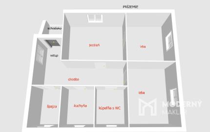 Exkluzívne na predaj 5i RD - Dolné Vestenice,s investičným potenciálom poz. 890 m2