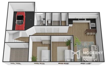 Na predaj priestranný rodinný dom v obci Zlaté Klasy