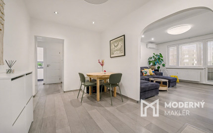 Na predaj kompletne zariadený 3-izbový byt v Petržalke