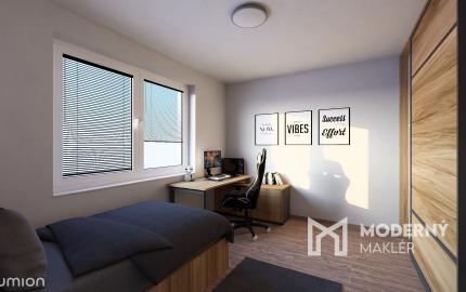 Na predaj skolaudovaný výnimočný 4-izbový byt s vlastnou záhradou vo Veľkom Orvišti