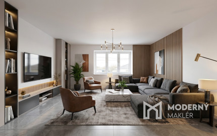 Na predaj rodinný dom s garážou v obci Šoporňa – štandard je zahrnutý v cene