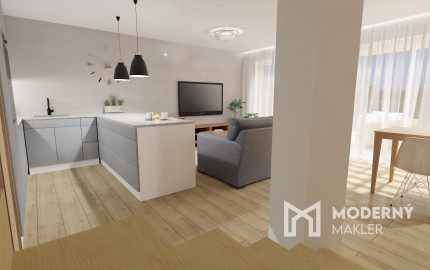 Predaj 4-izbová bytová jednotka v dvojdome v Lehniciach