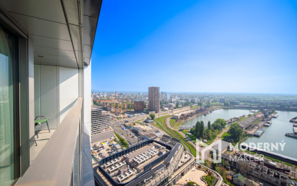 Na prenájom 2-izbový byt so šatníkom v Eurovea Tower – Bratislava