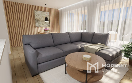 Na predaj 4 izbová bytová jednotka v dvojdome v Lehniciach