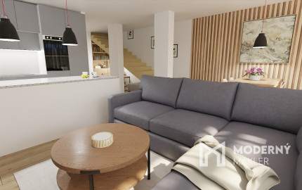 Na predaj 4 izbová bytová jednotka v dvojdome v Lehniciach