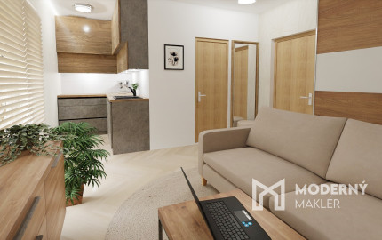 Na predaj investičný 1-izbový apartmán (nebytový priestor) v Bardejove s možnosťou prenosu DPH