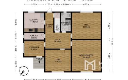 Na predaj rodinný dom s potenciálom v srdci Rovinky