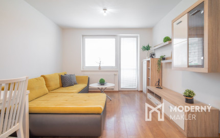 Na prenájom moderný 2-izbový byt s parkovacím miestom v centre Malaciek