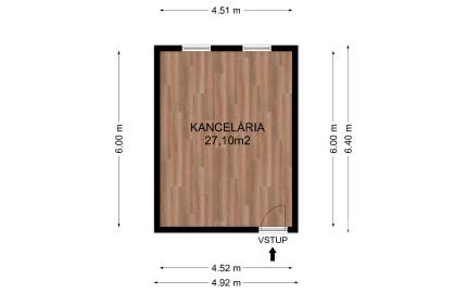 Na prenájom samostatná kancelária v centre Šamorína
