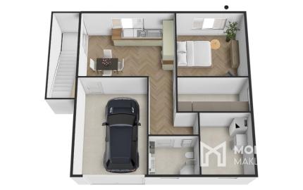 Na predaj rodinný dom s garážou v obci Šoporňa – štandard je zahrnutý v cene