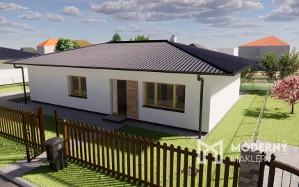 Na predaj 4-izbový bungalov TYP DOMU A  v obci Jelka